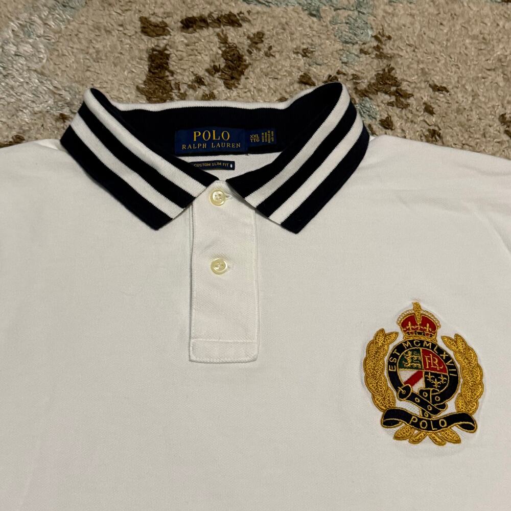 Polo Ralph Lauren Gold Crest Custom Slim Fit Shirt Size 2XL